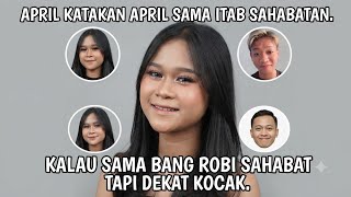 Download lagu SO HILARIOUS! APRIL IS BRUTALLY HONEST ABOUT ITAB AND BG ROBI'S FRIENDSHIP, APRIL SPEAKS UP LOUD ... mp3 Download lagu SO HILARIOUS! APRIL IS BRUTALLY HONEST ABOUT ITAB AND BG ROBI'S FRIENDSHIP, APRIL SPEAKS UP LOUD ... mp3