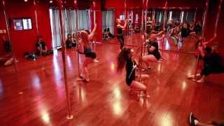 Fawnia's Pole Level 1 Lesson - Pole Fitness Studio Recital November 2013