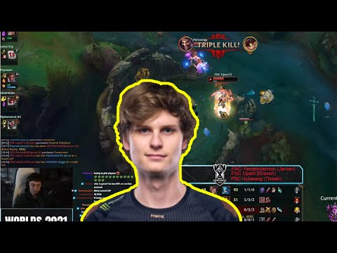 Caedrel Reacts to FNC Upset 1 vs 3 Triple Kill