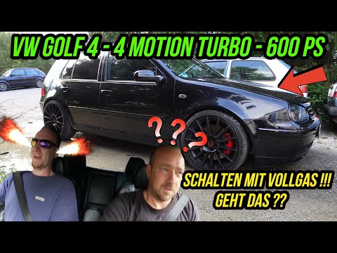 Turbo Rooster - VW Golf 4 - 4Motion 600 HP! Shifting at full throttle - is that possible?? Flatsh...