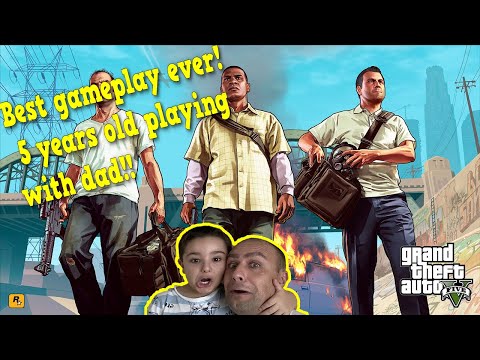 Playing GTA V With My 5 Years Old Son! Best Gameplay Ever