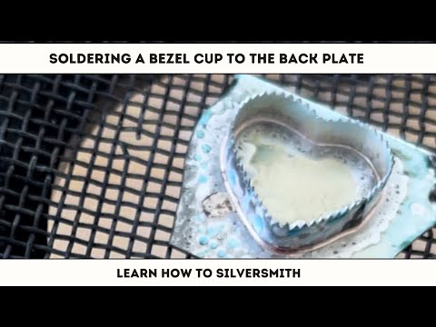 How to solder a bezel cup to the back plate