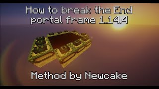 HOW to break the End Portal Minecraft 1.18+ [EASY]