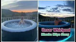 Unsere Terrasse wird zum Wellnessbereich! 🍹❤️/ Miweba MSpa Starry Outdoor-Whirlpool mit LED