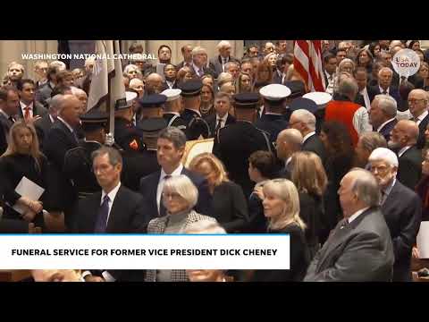 After Dick Cheney funeral service, Liz Cheney and former vice president's family depart cathedral