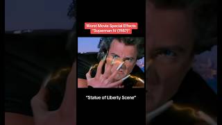 Worst Movie Special Effects &quot;Superman IV (1987)&quot; - Statue of Liberty Scene #cgi #80s