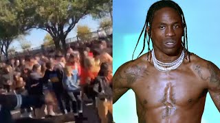 Kids Goes Crazy, Rushes The Barricades To See Travis Scott