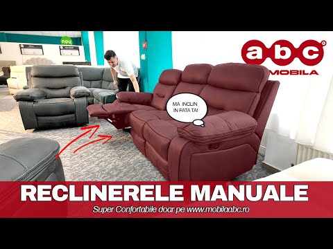 Set canapea cu 2 fotolii, sistem recliner manual Palomino, Gri închis 1