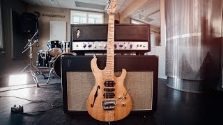 Video thumbnail for PD Guitars | Fusion-Semi Hollow guitar & Purple Beast AMP by Living Room GD