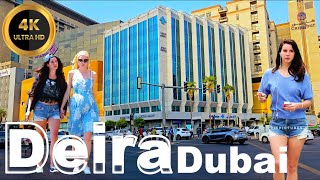 Deira Dubai Union Metro Station Area Stunning Place Walking Tour Dubai UAE