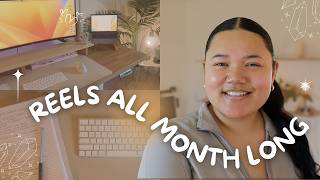 Batch creating a month of Instagram Reels & Carousels (and how you can too)