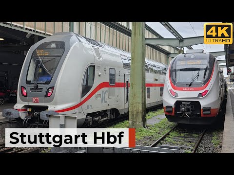Stuttgart Central Station 02.11.2025 - Diverse rail services with ICE, IC & MEX trains