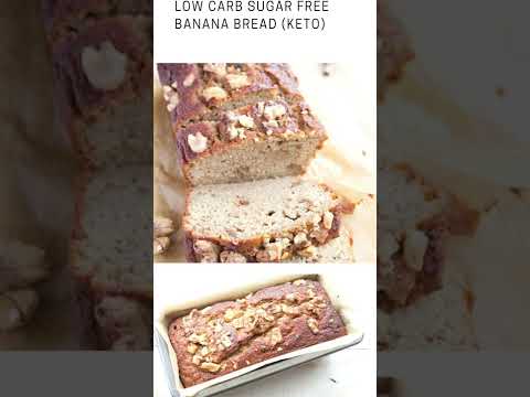 LOW CARB SUGAR FREE BANANA BREAD (KETO) #keto #shorts