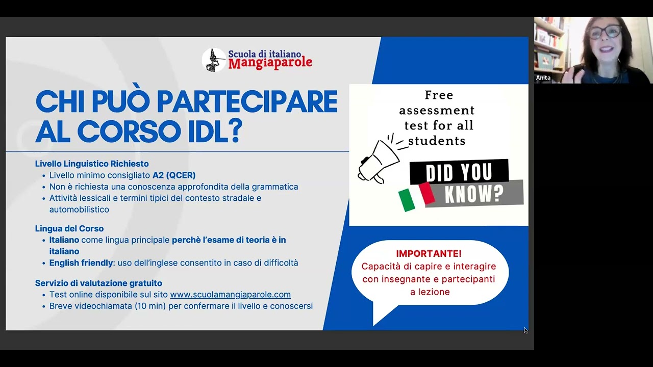 Mangiaparole School - IDL Webinar
