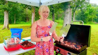 MASSIVE BLACKSTONE COOKING Marathon Dinners and Breakfasts for My Big Family of 10!