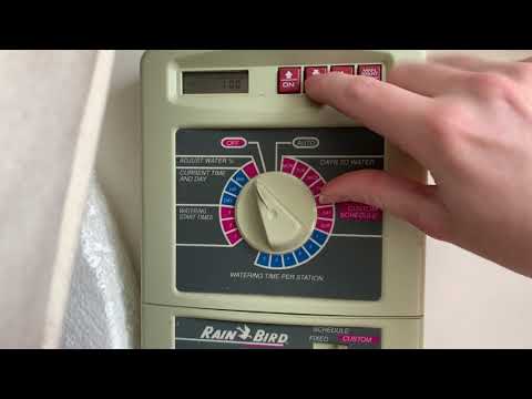 How to program a Rain Bird ESP-TM sprinkler timer