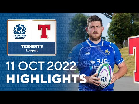 HIGHLIGHTS | Tennent's Men's Premiership and National League 2022/23 | 11th October 2022