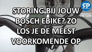 Bosch e-bike storing of foutmelding: veelvoorkomende problemen oplossen
