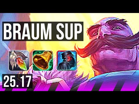 BRAUM & Miss Fortune vs LEONA & Yunara (SUP) | KR Challenger | 25.17