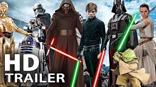 All STAR WARS Movie Trailer (1977 - 2018)