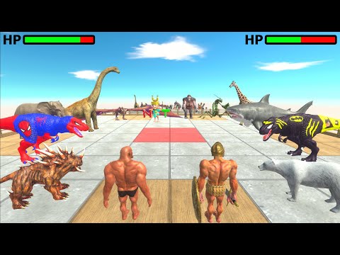 Battle Royale Tournament 2 vs 2 - Animal Revolt Battle Simulator
