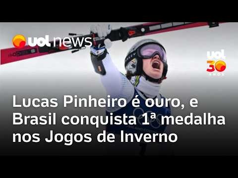 Jogos de Inverno: Lucas Pinheiro é ouro, e Brasil conquista 1ª medalha na competição