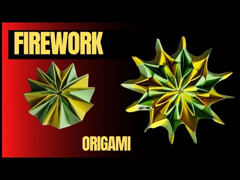 How to make paper moving fireworks-origami