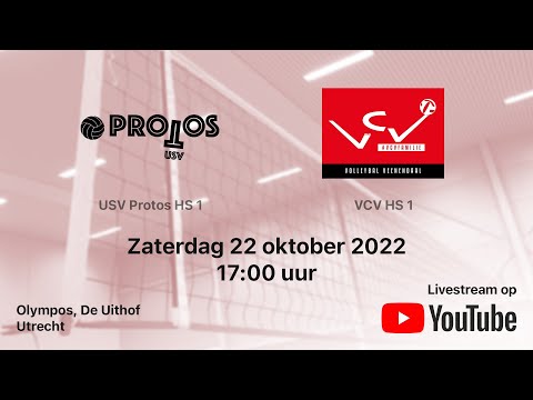 Protos HS 1 vs. VCV HS 1, Volleybal Topdivisie Heren