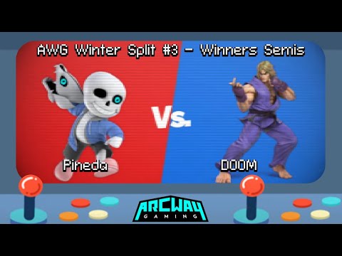 AWG Winter Split #3 Winners Semis - Pineda (Gunner) vs DOOM (Ken) Smash Ultimate - SSBU