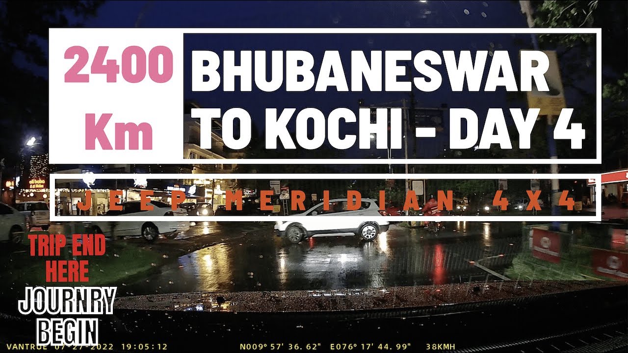🚙 Jeep Meridian Road Trip | Bhubaneswar to Kochi – Day 4 Vlog 🌄