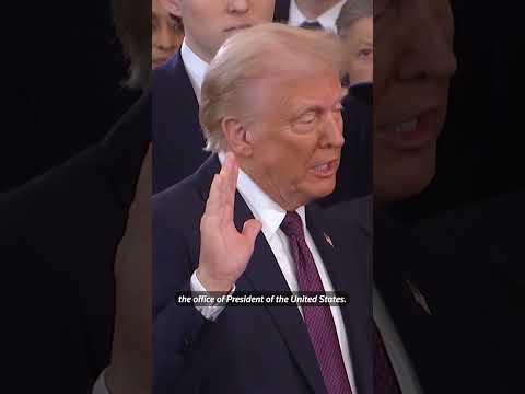 Donald Trump is sworn in as the 47th US president