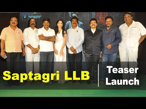 Saptagiri LLB Movie Teaser Launch