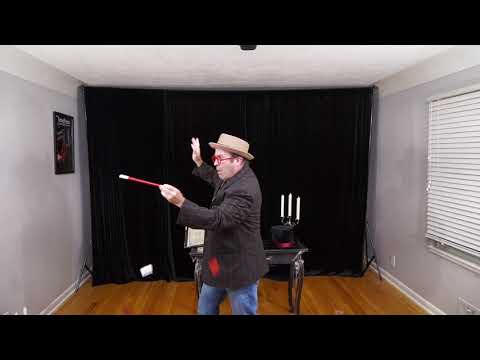 Magic wand goes crazy on a magician