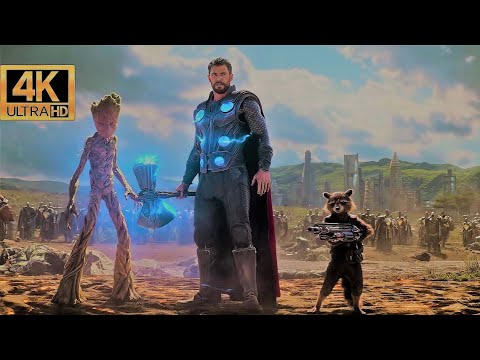 Thor Arrival wakanda fight scene | Infinity war | 3d Clips |