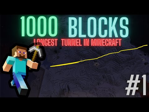 INSANE! Mind-Blowing 1000-Block Tunnel in Minecraft 👻