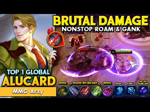 Insane Damage Alucard Build! Don't miss with Top 1 Global Alucard! Arzy Alucard Rotation & Builds