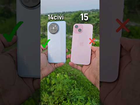 Xiaomi 14 civi vs iPhone 15  Camera Test 🔥