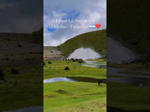 Dique La Angostura en acción | Paisaje natural en El Mollar, Tucumán, Argentina 🇦🇷❤️