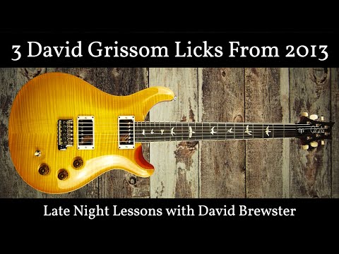 3 David Grissom Licks From 2013