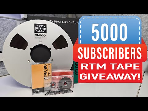 5000 Subs Giveaway - RTM Cassette Tape/Reel-To-Reel and Nashville Recording Supply