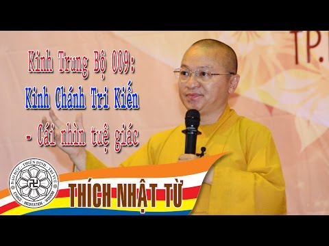 Kinh Trung Bộ 9 (Kinh Chánh Tri Kiến) - Cái nhìn tuệ giác (20/03/2005)