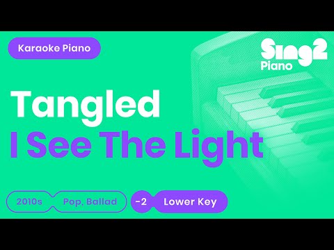 Tangled - I See The Light (Karaoke Piano) Lower Key