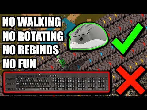I beat factorio with ONLY a mouse