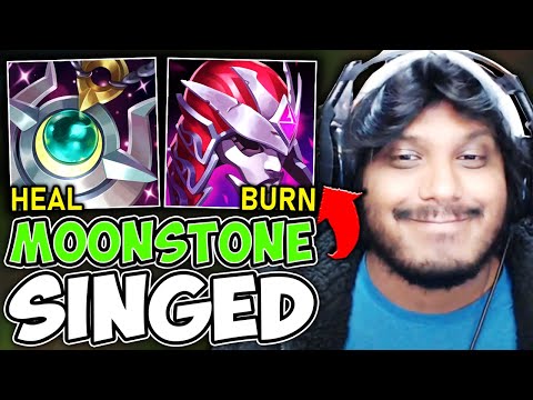 I CARRIED AN INTING DRAVEN WITH MOONSTONE SINGED (HIDDEN OP) - League of Legends