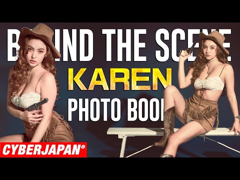 【公式】グラビア撮影メイキング！KARENがピンナップガール写真集でレトロなカウガールに！ | CYBERJAPAN