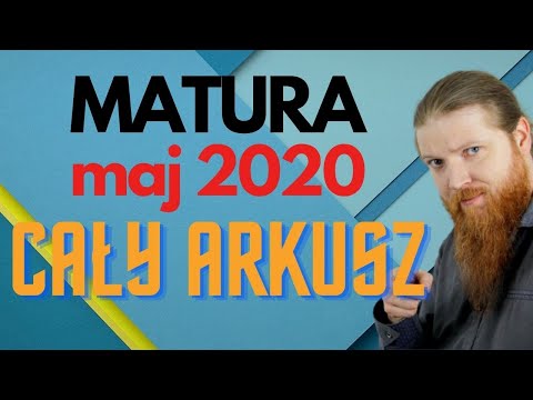 MATURA MATEMATYKA PODSTAWA arkusz MAJ 2020 wszystkie zadania