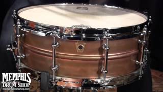 Video thumbnail for Ludwig 14 x 5 Copper Phonic Raw Patina Snare Drum w/ Tube Lugs (LC661T-ZEK039787) by Memphis Drum Shop