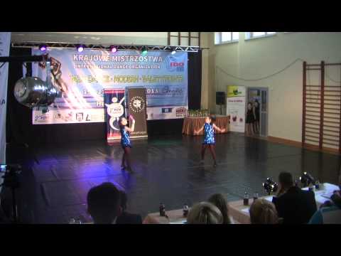 Zuzia Krzyczkowska i Paulina Maziarek-Mistrzostwa Polski-Grójec 2013 -IV miejsce duet jazz do 11 lat