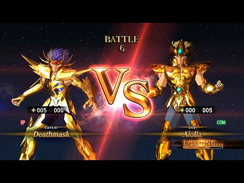 Deathmask (Cancer Gold Cloth) vs Aiolia (Leo Gold Cloth) - Saint Seiya: Soldiers' Soul