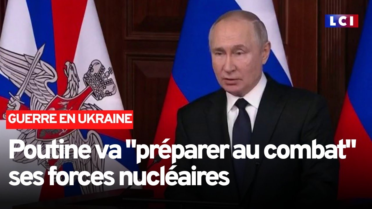 Poutine souhaite "préparer au combat" ses forces nucléaires